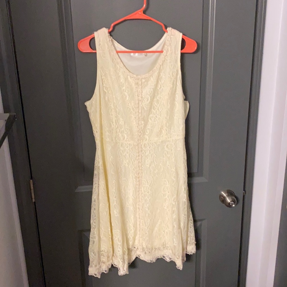 Cream rustic dress